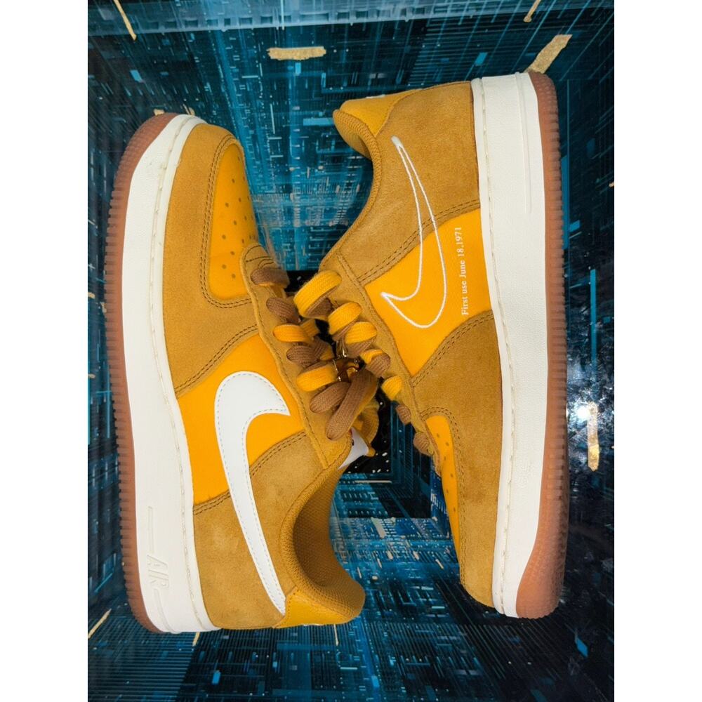 Nike Air Force 1 Low Wheat Flax Suede Gum Sole Men’s 7.5 DA8302-700